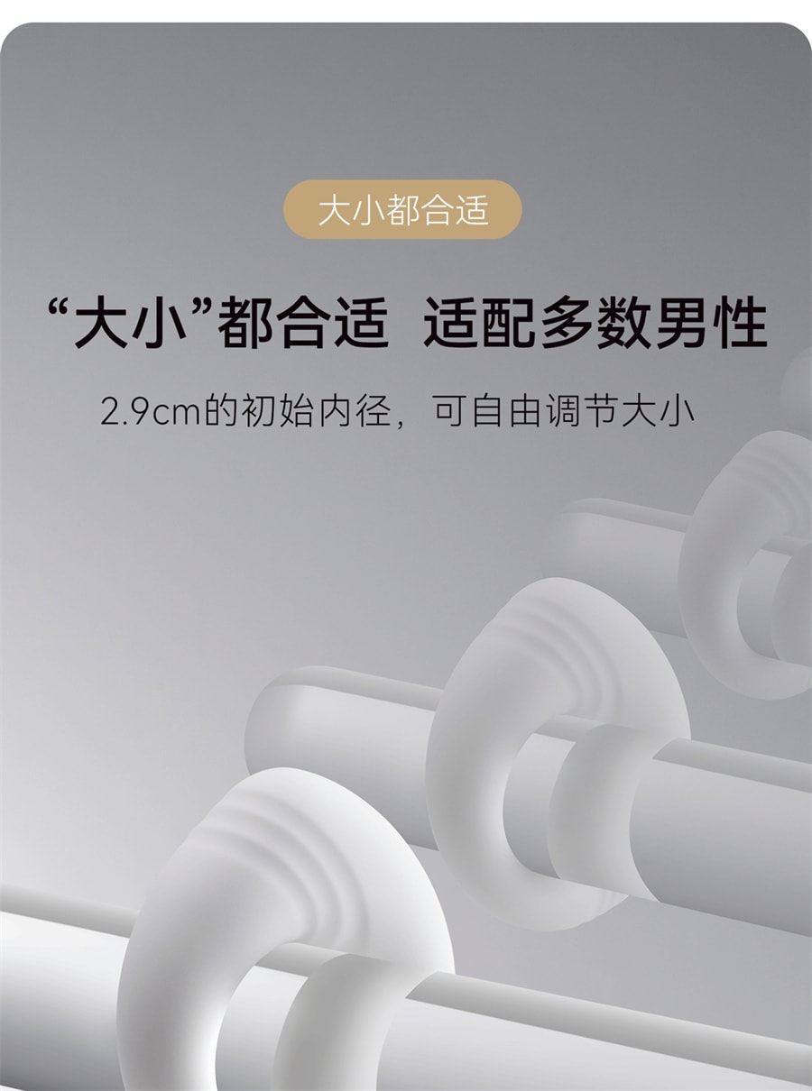 【中国直邮】羞羞哒 小神环共振遥控锁精环 情趣用品 白色款
