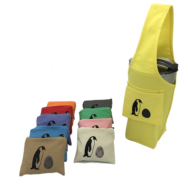 Eco-friendly Reusable Beverage Color Changing Bag  #Penguin Purple
