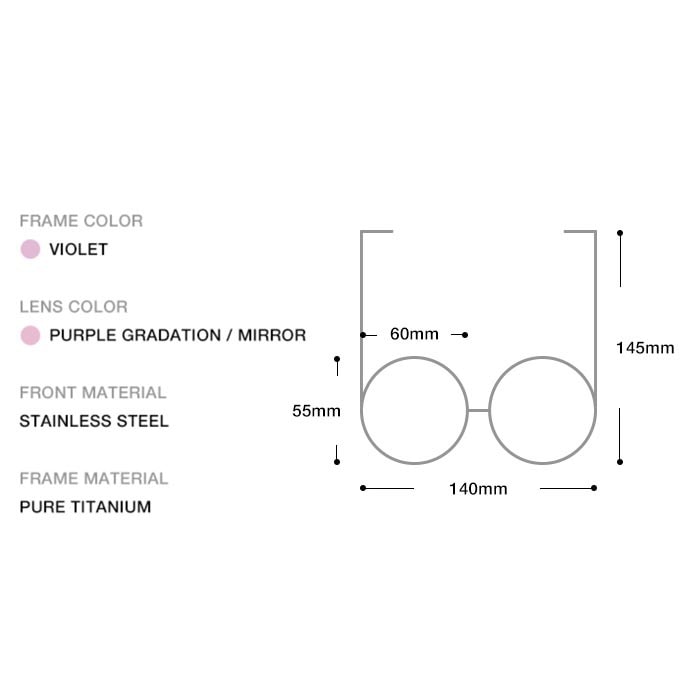 SPECULUM 太阳镜 / ROMANTIC CHIC 3 / 紫色