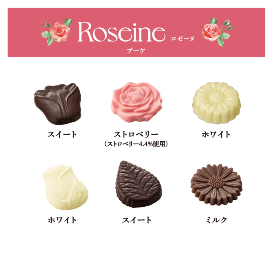 【日本直邮】Mary‘s玛丽人气巧克力礼盒情人节限定花瓣巧克力片礼物首选 24枚入