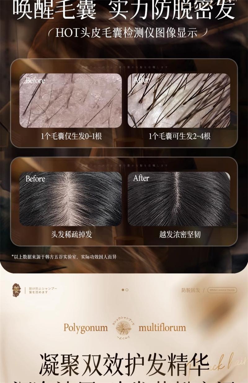 【中國直郵】 韓方五穀 生薑洗髮精防脫固髮控油蓬鬆去屑止癢增密育髮膏露男女 500ml