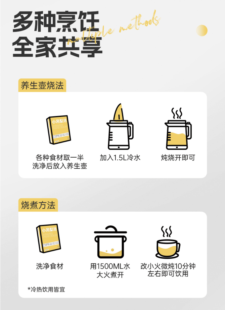 中国 白云山盈康 小吊梨茶 10克*12包 120克 温润回甘 四季皆宜 平衡滋养