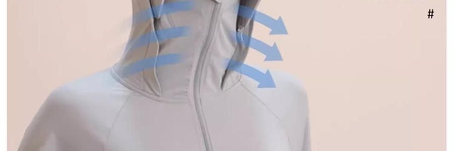 觅橘 长袍款防晒衣 夏季防晒防晒黑 自带可拆卸大帽檐 气质灰