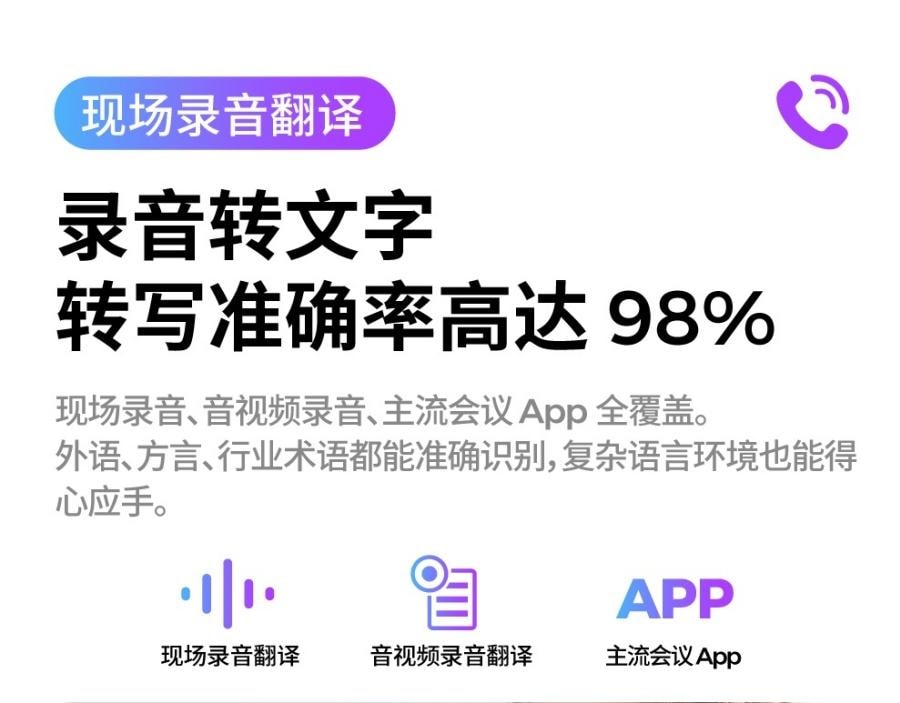 【中国直邮】 零豆 新AI翻译蓝牙耳机 会议录音 传译 无线 智能 苹果安卓 入耳降噪 - 白色 1个*