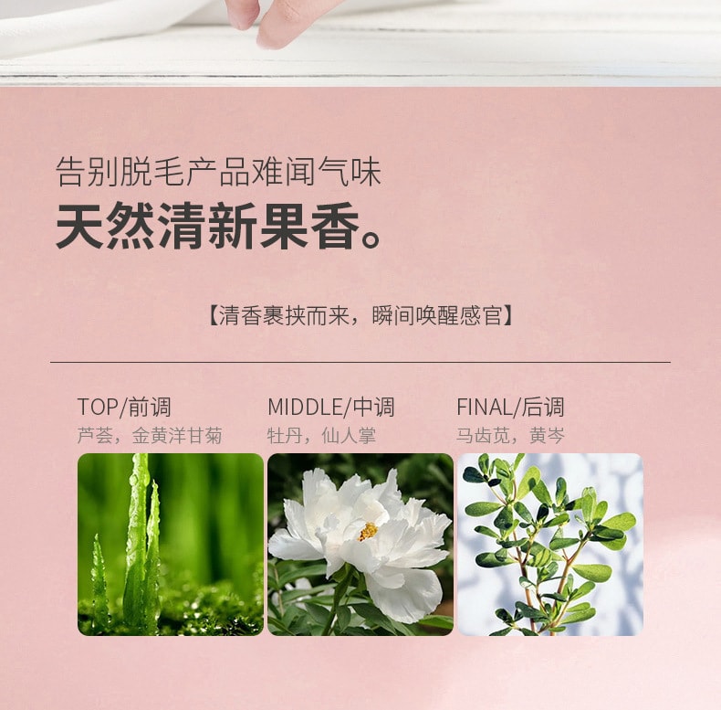【中國直郵】芙詩婷 唇部腋下清潔腿部舒柔溫和潔淨除毛套裝(20g+20g)