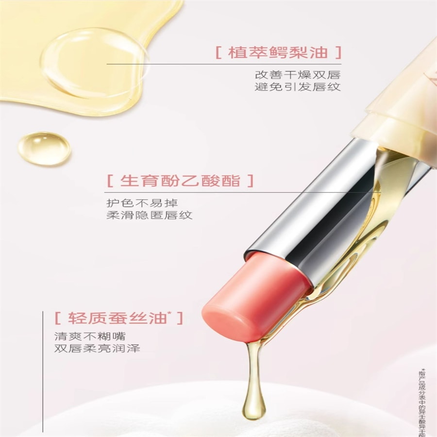 【中國直郵】袋鼠媽媽 準孕婦可用淡彩變色口紅滋潤唇膏補水保濕專用彩妝化妝品 蜜橘氣泡2.8g