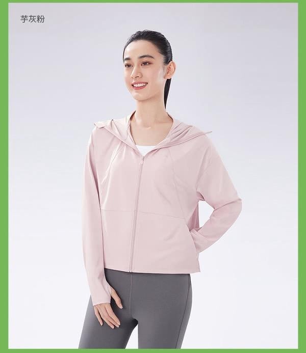 蕉下 防曬99.9% 女士冰感披肩防曬衣 布丁黃 S碼 大帽簷防曬服 UPF50+ 透氣通風