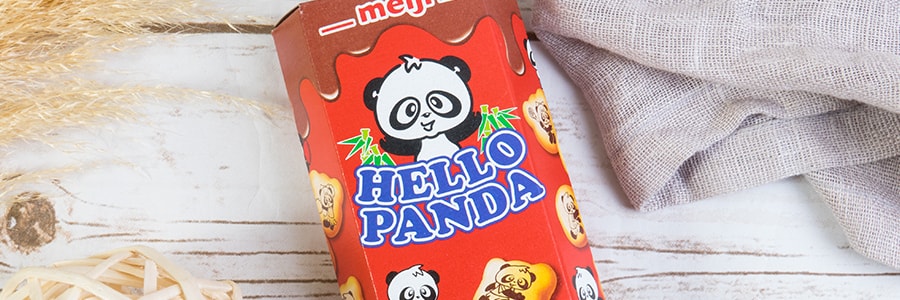 日本MEIJI明治 熊貓夾心餅乾 巧克力口味 60g 包裝隨機發