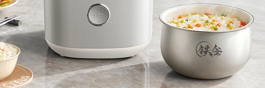 【亚米独家】BEAR小熊 铁釜电饭煲3L  防溢易清洁 微压烹饪 0 氟健康不粘煮饭锅 RC-5L30A19