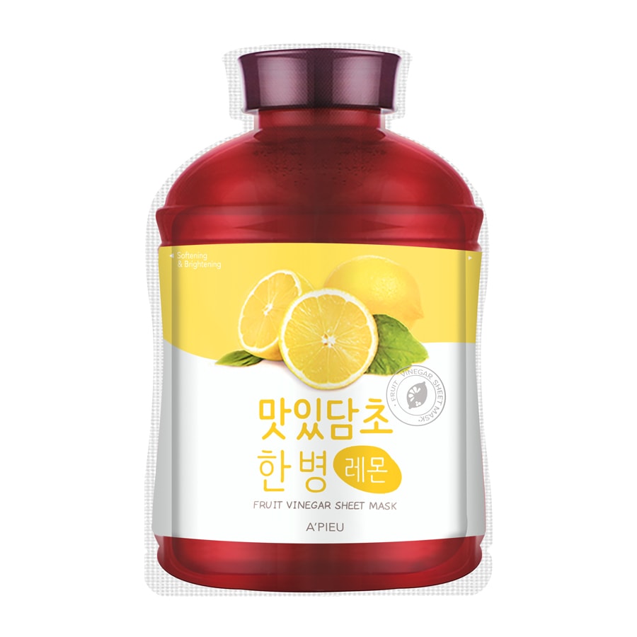 Fruit Vinegar Sheet Mask Lemon 1Sheet