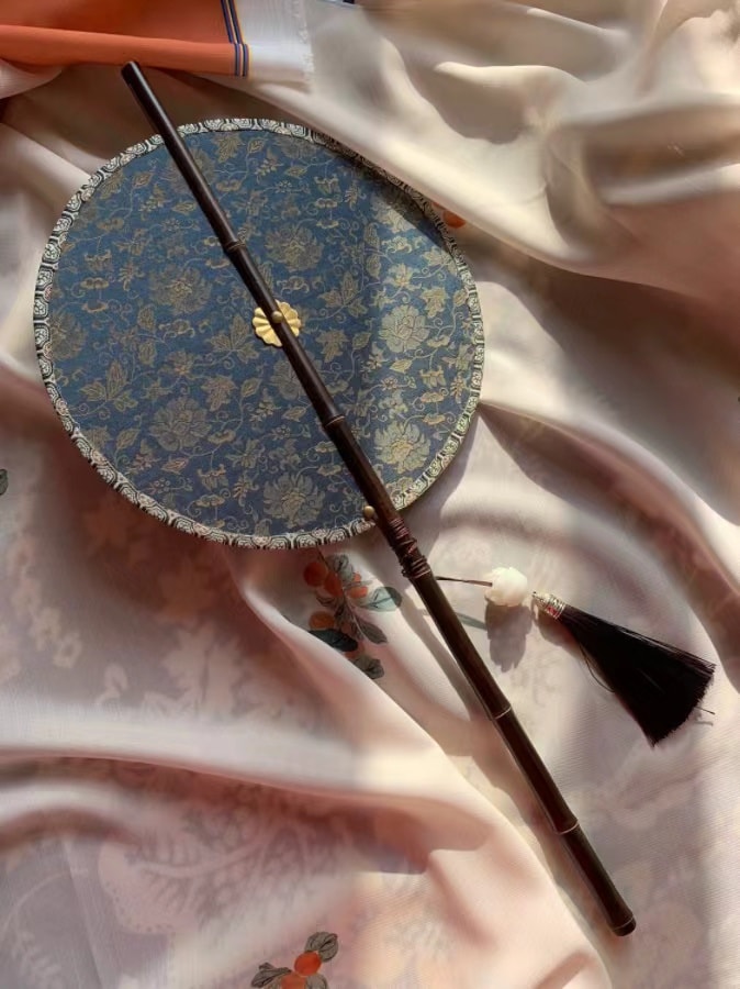 【中國直郵】FOXTAIL 紫竹可捲可折疊古風扇子 國風送禮 生日禮物 閨蜜送禮 流光貝 1件丨*預計到達時間3-4週
