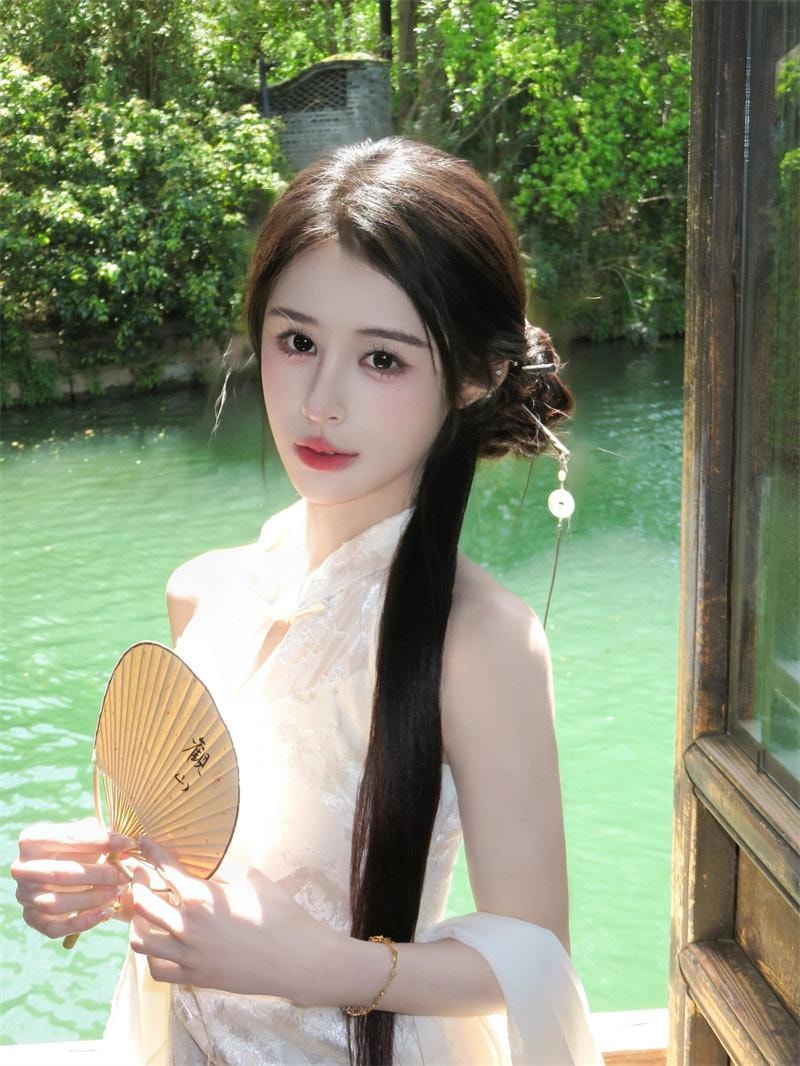 【中國直郵】 親太太 新中式連身裙改良旗袍女國風提花氣質修身包臀裙子 M碼 1件裝
