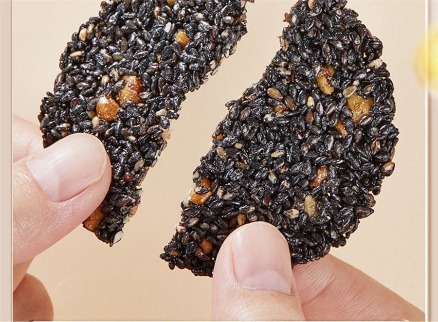 【中国直邮】 孕味食足 孕妇零食黑芝麻饼 无添加糖精 解馋抗饿营养小吃 180g/盒(0糖高钙版)