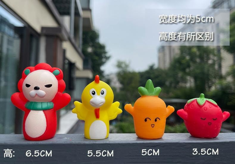 【中国直邮】 FOXTAIL 早教手指玩偶 讲故事 儿童 婴幼儿搪胶动物 摆件5只装*2份 -斑马款*|