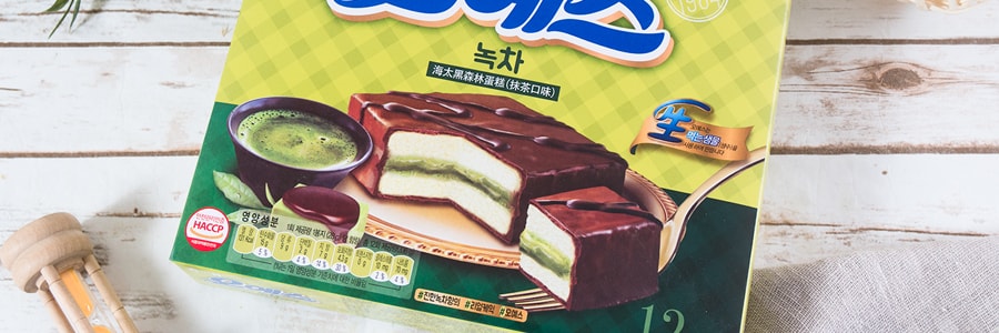 韩国HAITAI海太 黑森林蛋糕 抹茶味 12枚入 336g