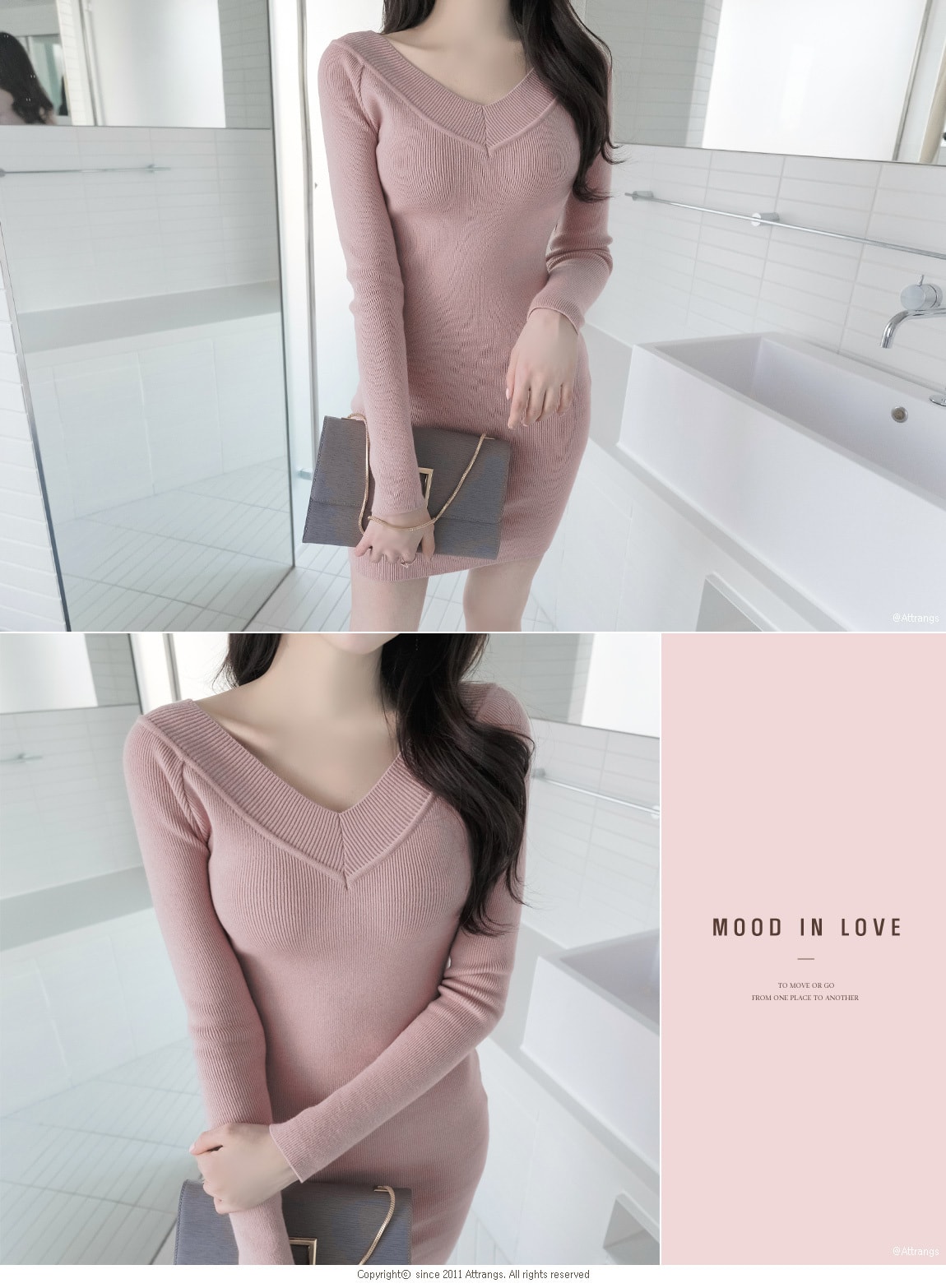 dress Pink(model) free size