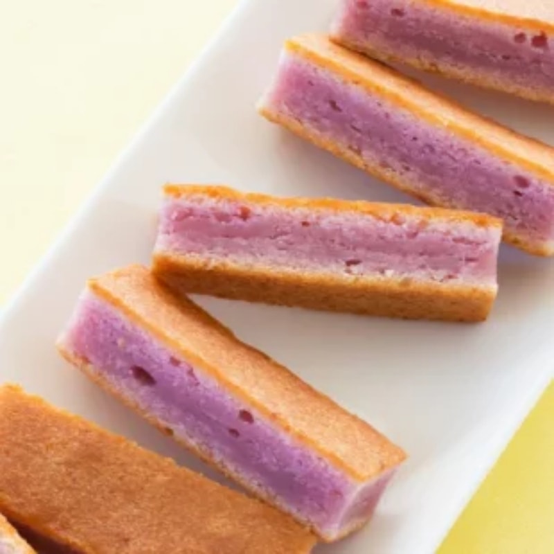 【日本直邮】日本博多特产 期限限定 紫音 紫薯鲜奶夹心饼干 5枚