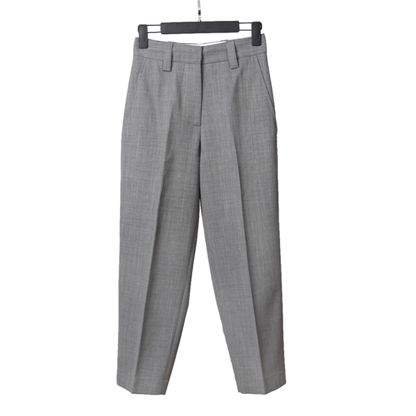 Women Casual Suit Pants Office Lady Straight Pants Gray S