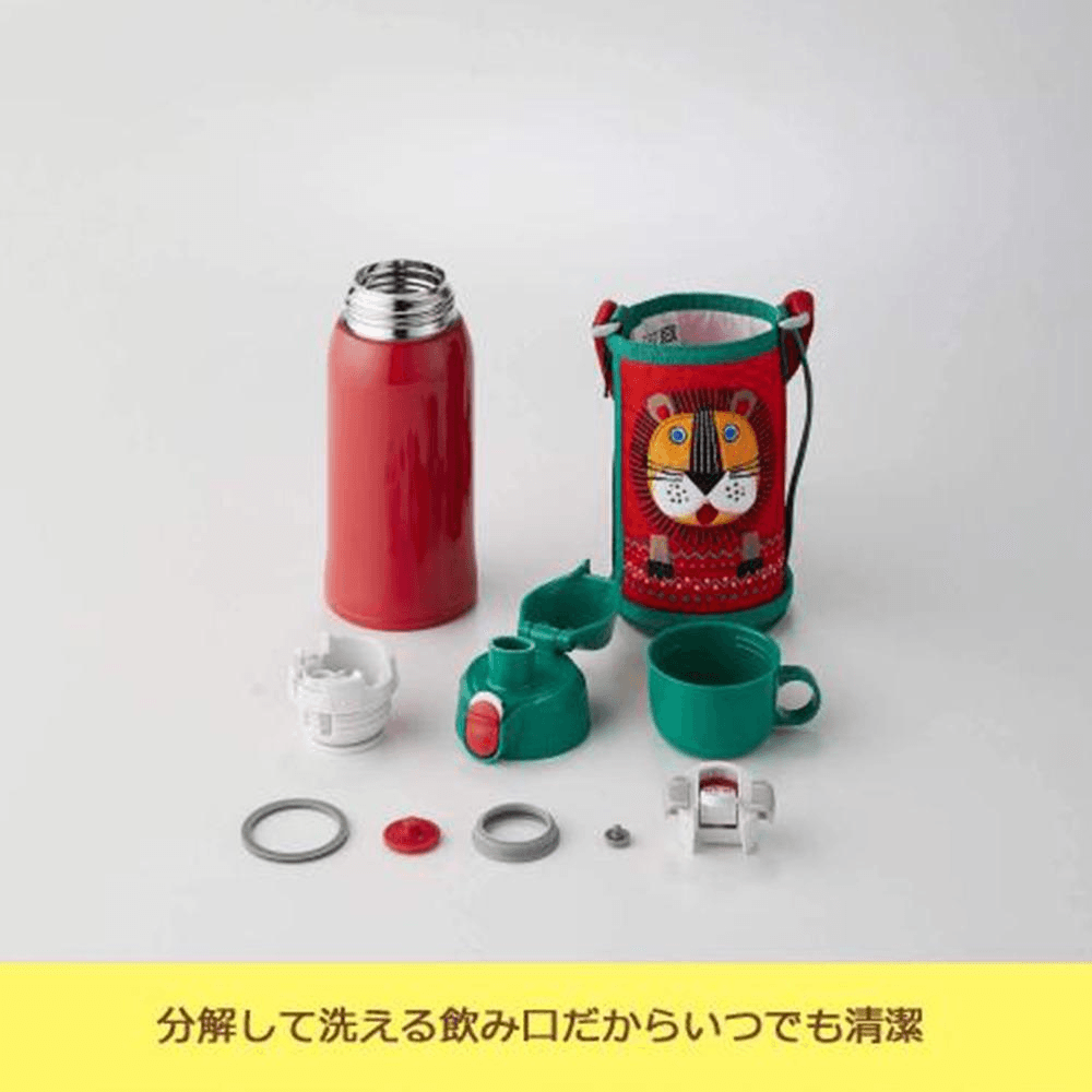 TIGER虎牌 可愛小獅子刺繡不鏽鋼保溫杯 600ml