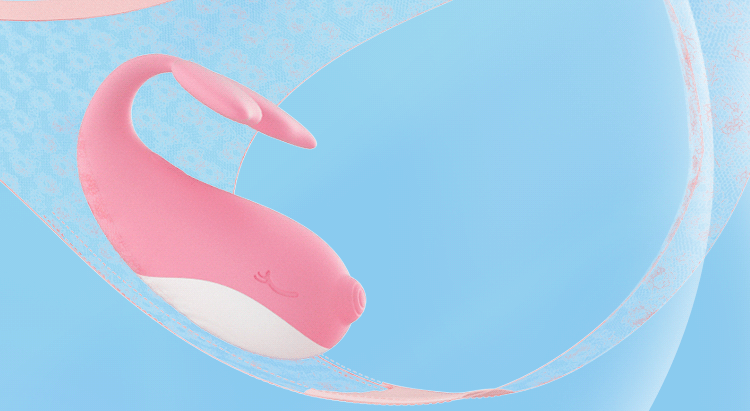 【中国直邮】Galaku 小怪兽-鲸鱼跳蛋 女性插入式强震静音自慰器 高潮神器 粉色