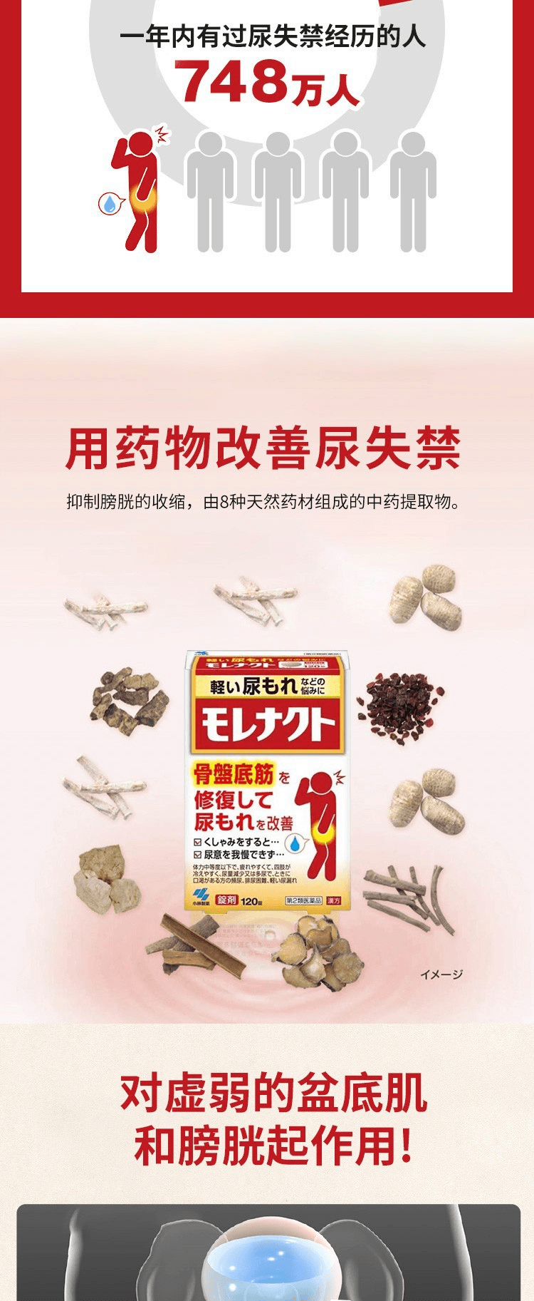 【日本直郵】KOBAYASHI小林製藥 八味地黃丸改善頻尿漏尿120片