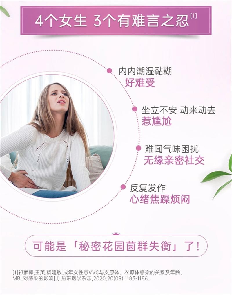 【中国直邮】澳洲 Swisse斯维诗 女性妇科私处益生菌胶囊罗伊氏乳杆菌孕妇舒缓 30粒/罐