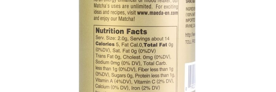 日本MAEDA-EN 四季抹茶粉 28g【0糖0添加】【製作抹茶沖飲烘焙甜點必備】