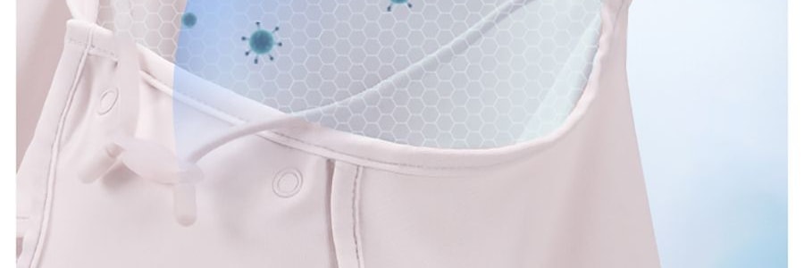 BENEUNDER蕉下 冰屿系列 全脸防晒面罩口罩 护颈脸基尼 浅藕粉 均码F