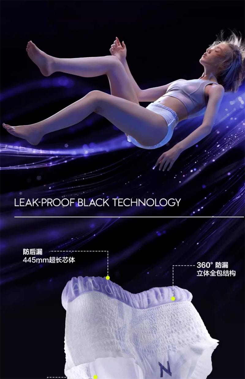 【中国直邮】 Bc Babycare Babycare小N产妇安心裤产后安睡裤防漏超柔 8条 S-M码