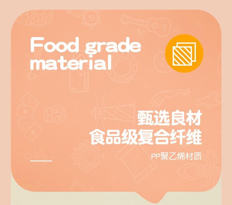 【中國直郵】 親太太 廚房吸油紙食物專用煮燉喝湯宿舍煲湯用去油炸食用濾油紙膜食品級 50只/袋
