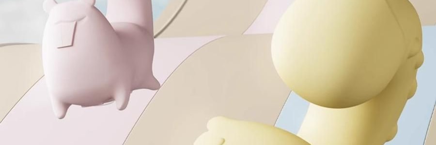 愉兔 萌寵震動棒 女性成人玩具 內外兼攻 同潮共震 粉