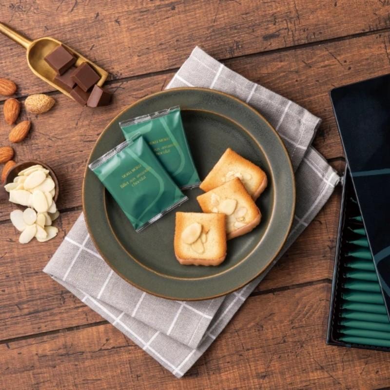 【日本直郵】日本 Yoku Moku 杏仁薄脆巧克力夾心餅乾 24枚入