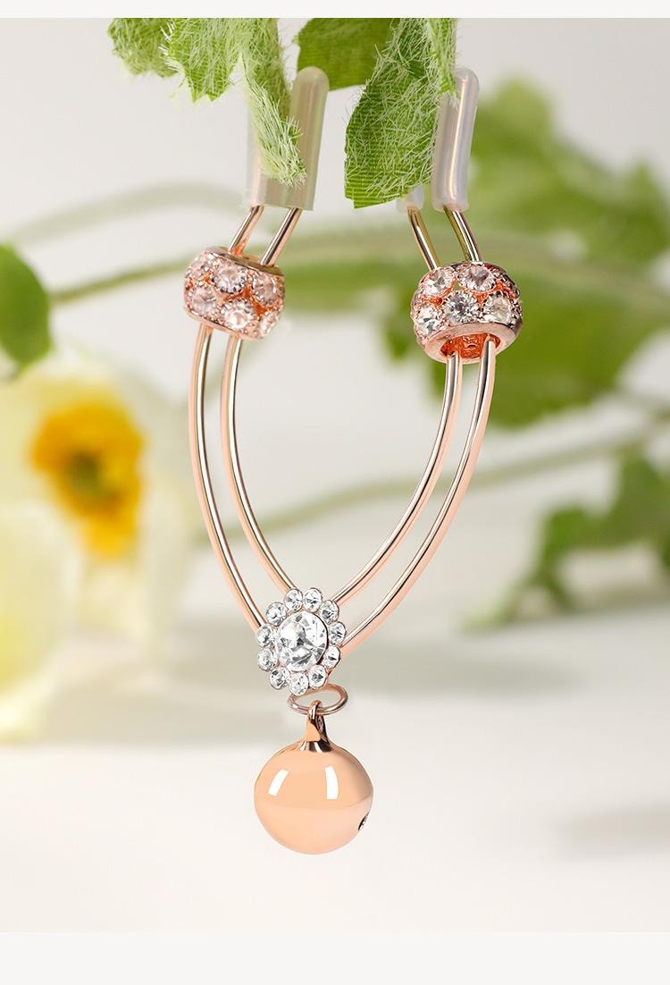 【中國直郵】 謎姬 唇瓣陰夾玫瑰金調教工具情趣成人用品