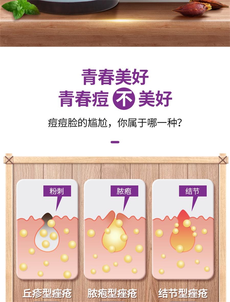 【中國直郵】 雲昆 金花消痤瘡 祛痘消痘解毒痤瘡粉刺痘痘中藥內調72g/盒