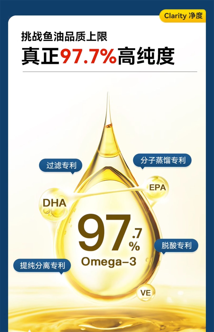 【中国直邮】莱特维健 金至深海鱼油90粒/盒omega3软胶囊非鱼肝油正品