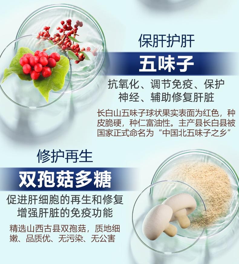 【中國直郵】 李時珍 白芍當歸五味子膠囊0.35g*30粒/盒 護肝喝酒熬夜養肝