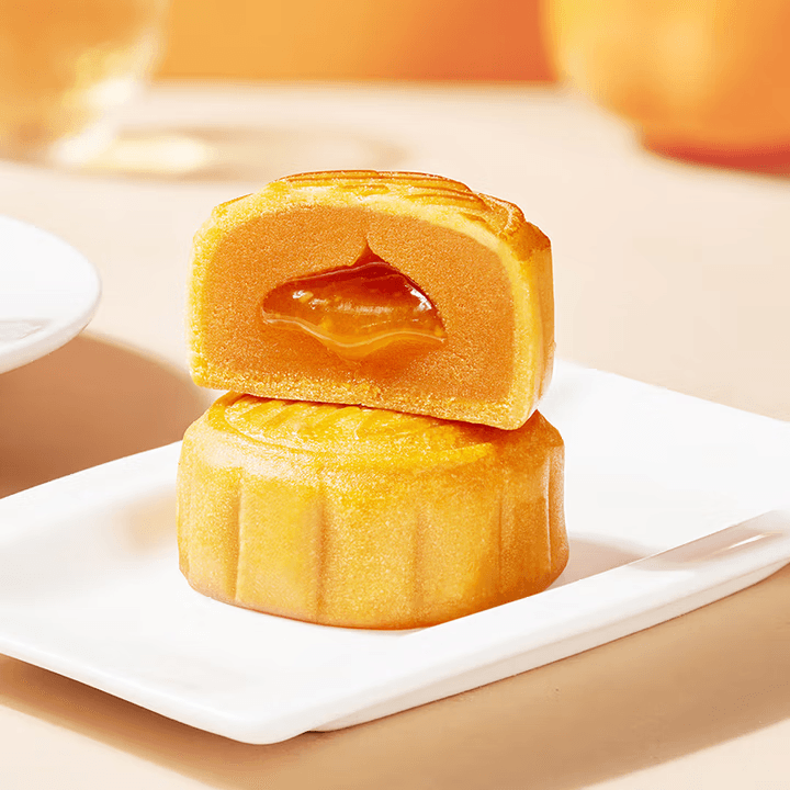 【中國直郵】 臻味坊 鮮品映月中秋月餅禮盒 B版綠色 940g 高檔新式健康流心月餅送禮