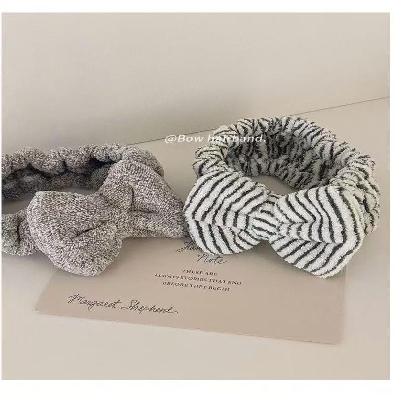 甄选好物 白条色发带ins洗脸敷面膜专用头箍洗漱头套 1个