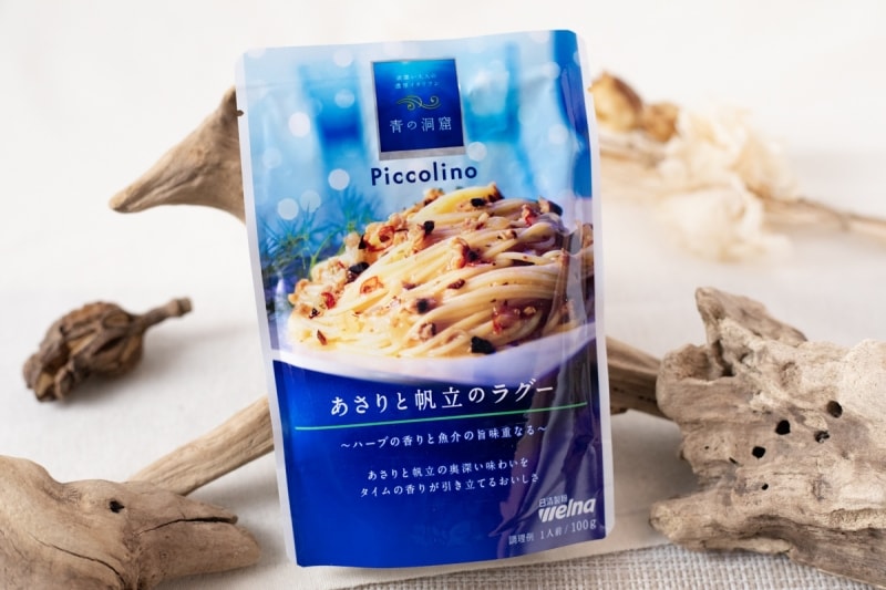 【日本直郵】日本日清製粉 青之洞窟義大利麵醬 橄欖油蛤蜊扇貝醬 100g