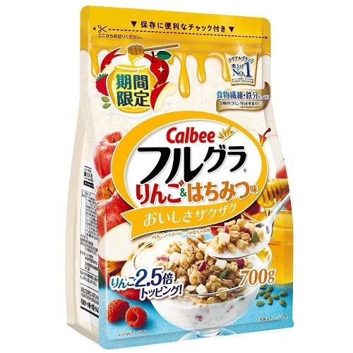 日本CALBEE卡樂比 蘋果和蜂蜜口味麥片 700g