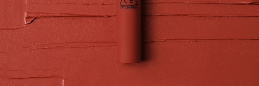 韓國3CE 細管絲絨唇膏 霧面輕霧煙管口紅 #FLUFFY RED紅絲絨 3.2g