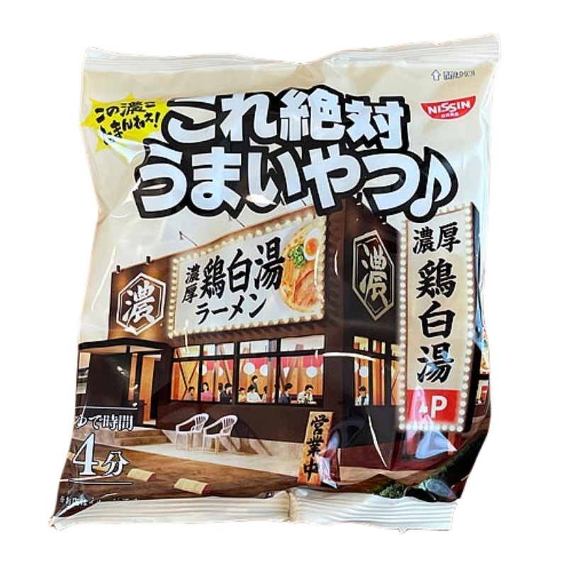 【日本直邮】日本NISSIN日清  绝对好吃的拉面 方便面速食面 背脂鸡白汤味 1包装单品 非3包组合