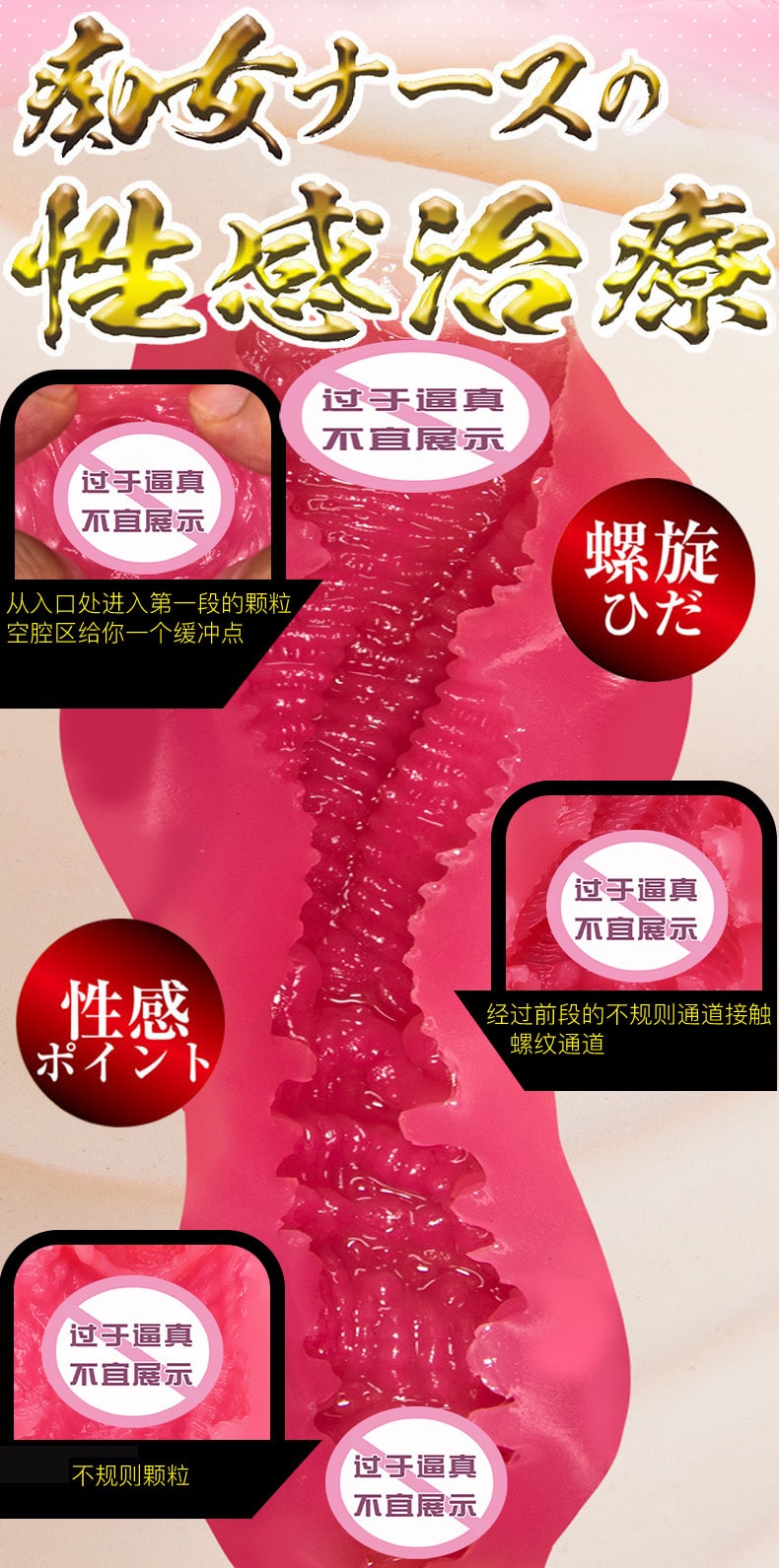 【中国直邮】NPG名器证明 二次元动漫名器-三原穗香468g真阴倒模 成人用品