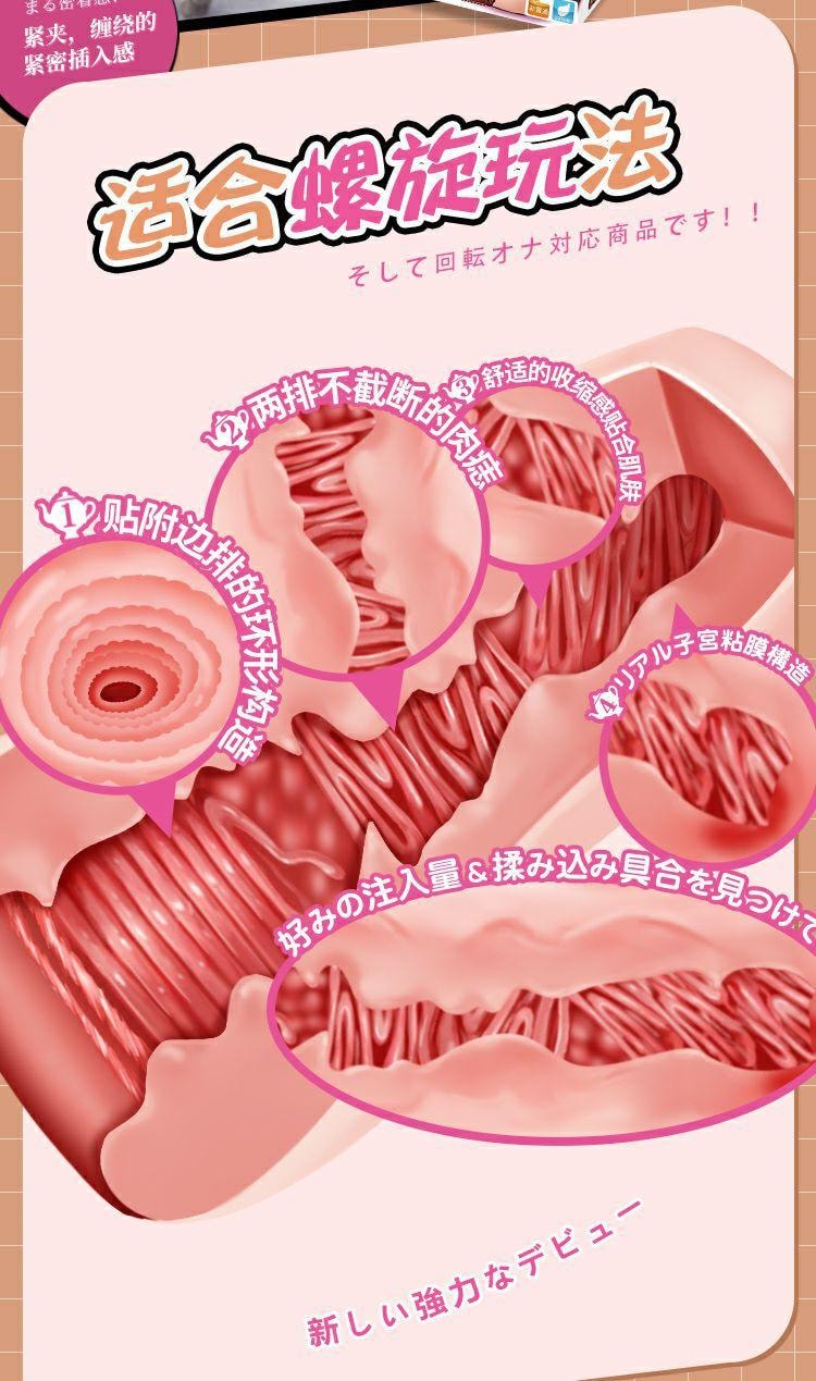 【中国直邮】 对子哈特 邻家女孩倒模飞机杯真实阴道成人男士性用品名器玩具1个装