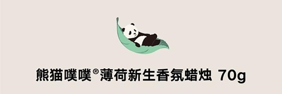 THE BEAST野兽派 熊猫噗噗香氛蜡烛 大豆蜡香薰礼盒礼物 三姐妹 愈创木/薄荷新生/苹苹奶