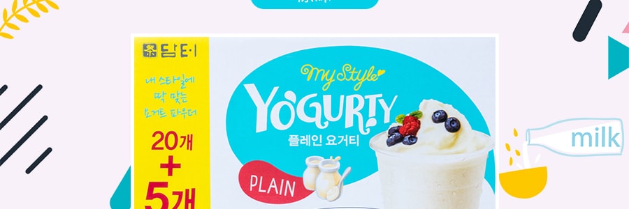 韩国DAMTUH丹特 冲饮型酸奶粉 原味 25条入 450g