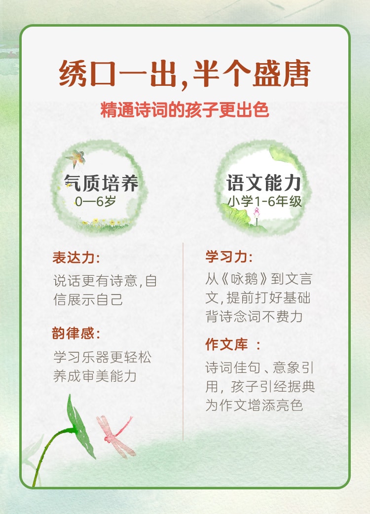 【中國直郵】凱叔說故事 國學機故事機兒童學習機小學1-6古詩 蘇遼+誦讀冊