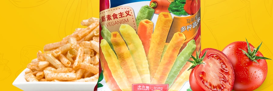 【超大袋分享装】乐滋 彩虹薯条 番茄味 318g