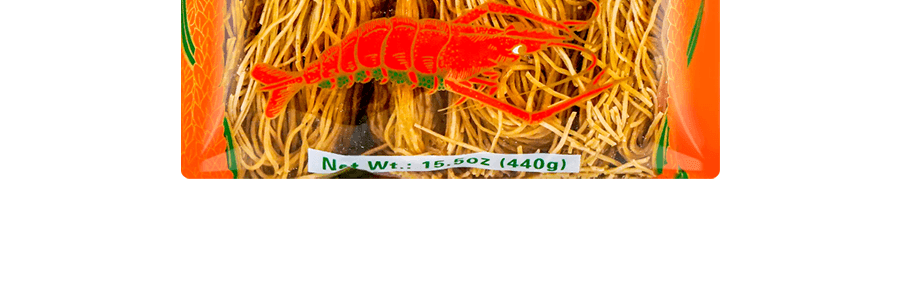 廣東金 蝦麵 細麵 450g