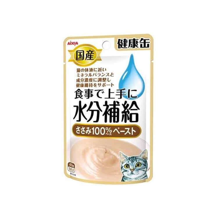 【日本直邮】AIXIA 猫零食湿粮健康缶 水分补给湿粮包餐包 鸡肉糊 40g